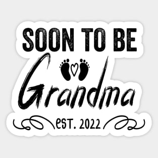 Soon To Be Grandma Est 2022 Funny Pregnancy Sticker